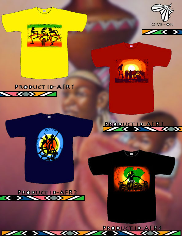 African T-Shirts - AFR1  to AFR4 - click for next