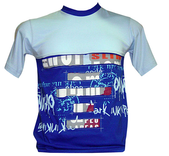 T-Shirt: Graffiti 6 Light blue
