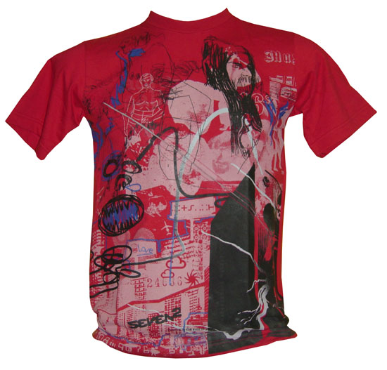 T-Shirt: Graffitti 13 Red