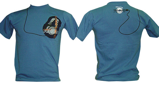 T-Shirt: Headphone Army blue
