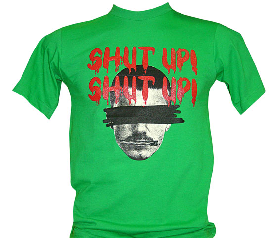 T-Shirt: Shut up Green