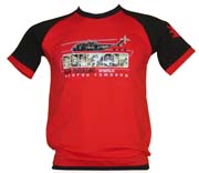 T-Shirt: Black out Red-black