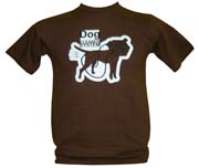 T-Shirt: Dog cleaner Dark brown