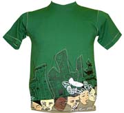 T-Shirt: Graffiti 3 Green