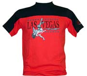 T-Shirt: Las Vegas Black-red