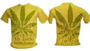 T-Shirt: Marijuana Yellow