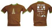 T-Shirt: Paper Brown