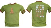 T-Shirt: Paper Light Green