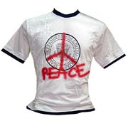 T-Shirt: Peace White