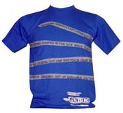 T-Shirt: Skating Board Royal Blue