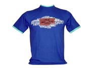 T-Shirt: Urban Print Royal Blue